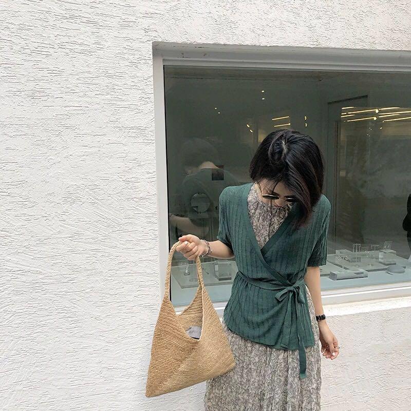 Borsa a tracolla intrecciata in paglia di moda impiombatura borsa a tracolla nera boemia borse da spiaggia Shopper da donna borsa a tracolla borse 2022 nuovo