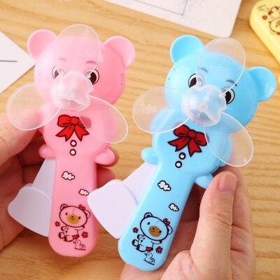 Cartoon Cubs Handdruk Ventilator - Handmatige Mini Airconditioner - Draagbare Zomer Koeler