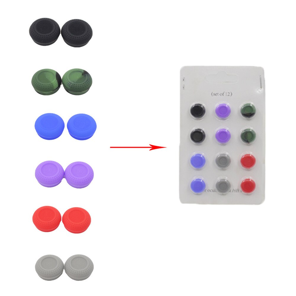 12pcs Silicone Thumb Grips for Oculus Quest 2 Touch Controller VR Glasses Replacement Non-slip Accessories For Oculus Quest 2