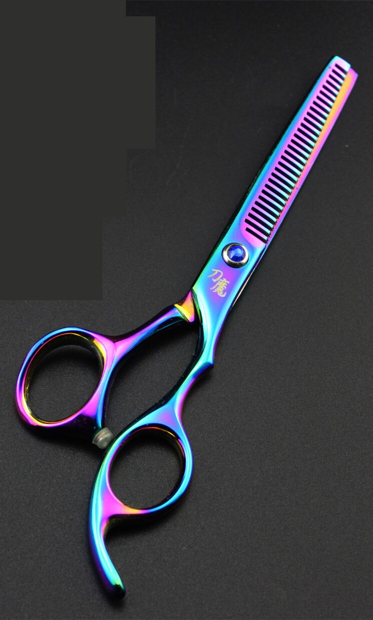 1pc Hair Scissors Hair Cutting Scissor Hairdressing Scissors Kit Hair Straight Thinning Scissors Barber Salon Tools: Colorful Thinning