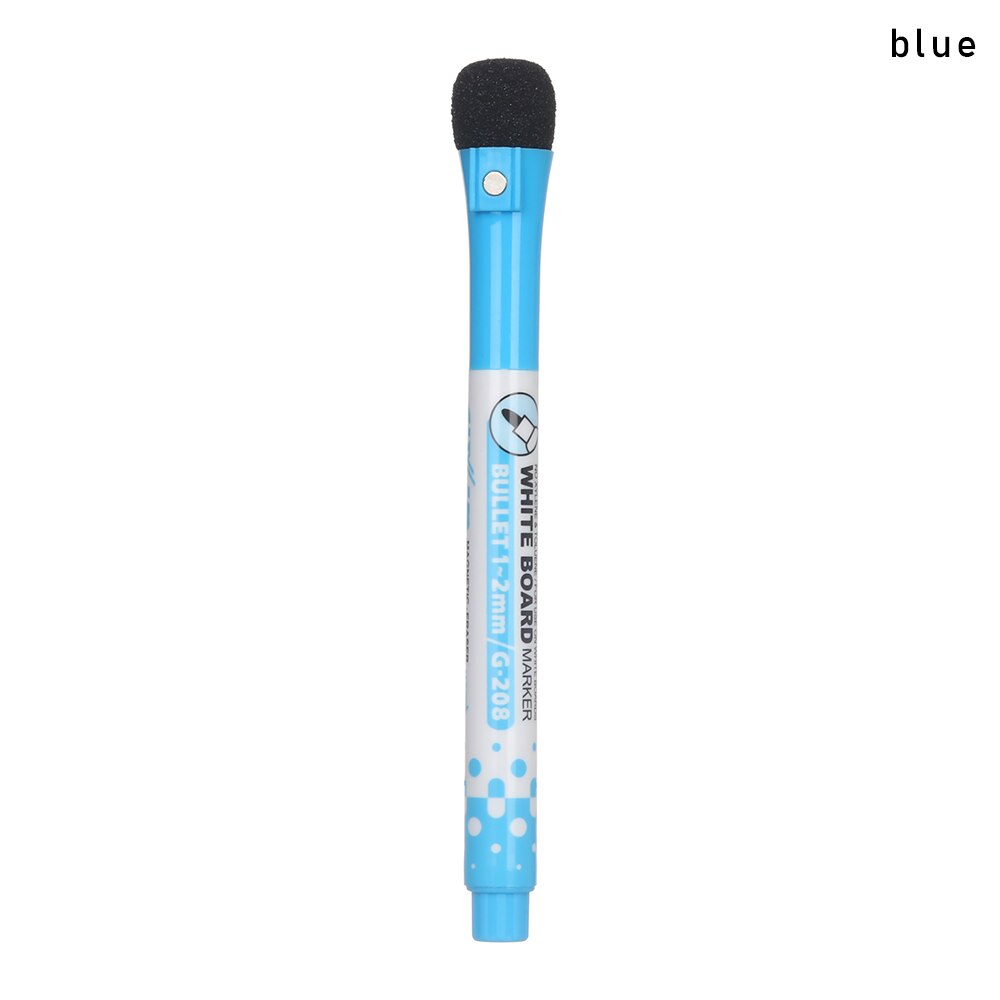 1 PC Löschbaren Magnetische Whiteboard Stift Trockenen Weiß Gremium Marker Magnet Radiergummi Büro Schule Liefert 8 farben Erhältlich: Blau
