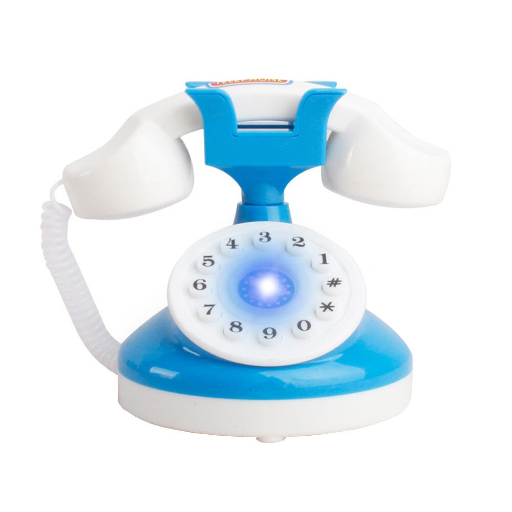 Kinderen Rollenspel Telefoon Set Realistische Speelgoed Bule Met Lights & Sounds Gesimuleerde Telefoon Juguetes L4