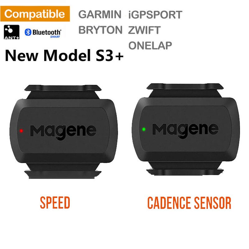 Original Magene S3+ Speed Cadence Sensor ANT+ Bluetooth Computer Speedmeter for Garmin iGPSPORT Bryton Dual Sensor Bike Computer
