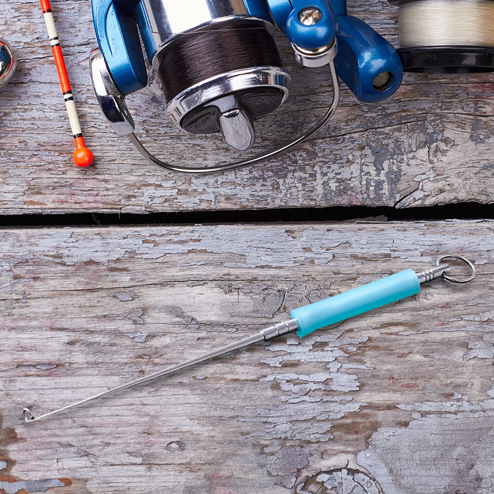 Stainless Steel Easy Fish Hook Remover Quick-Release Fishing Hook Detacher Safety Extractor Rapid Decoupling Device Fishing Tool