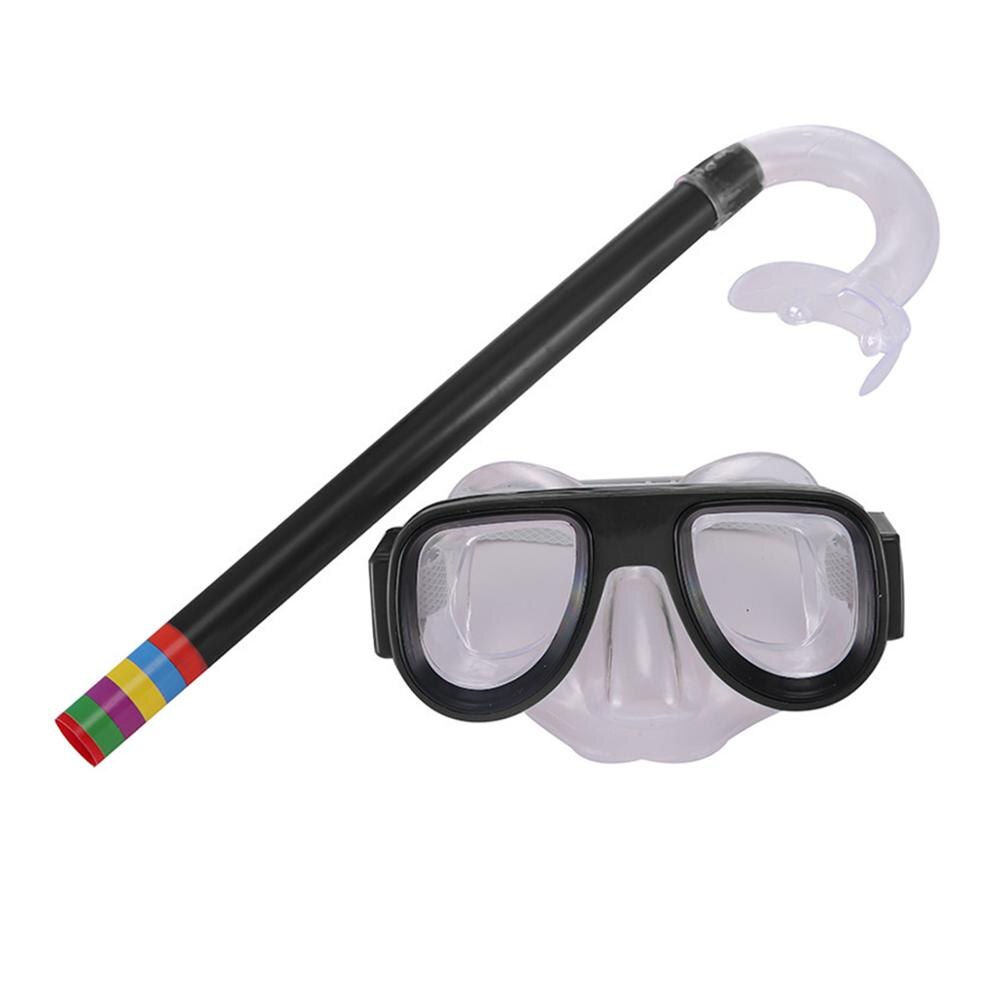 Kids Zwembril Anti Fog Eye Zwemmen Siliconen Bril Glas Professionele Zwembril Snorkel Set Scuba: Gray