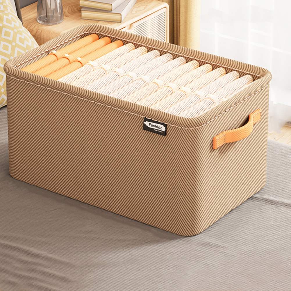 Caja organizadora de ropa con asa, armario, cesta de almacenamiento para ropa y pantalones, organizador plegable de gran capacidad para ropa del hogar