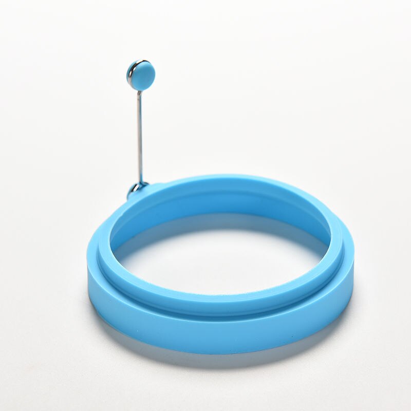 1 Pcs Dia 10cm Round Shape Silicone Fried Egg Mold Pancake Egg Rings Mould Cooking Egg Tools Random Color