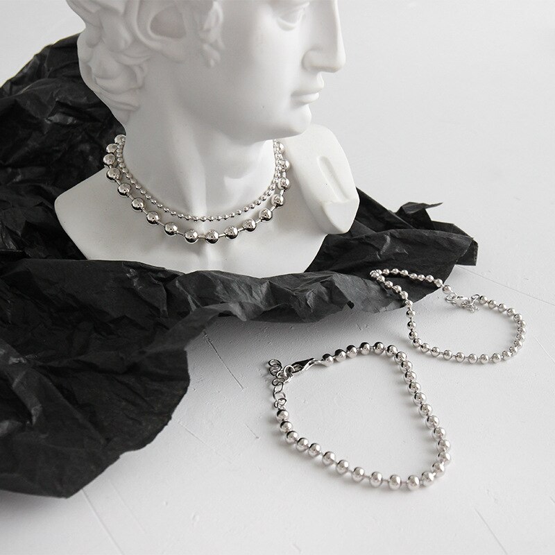Silvology 925 Sterling Silver Round Pearl Bracelet - Adjustable 15.5cm+3cm Chain - Elegant Women's Jewelry