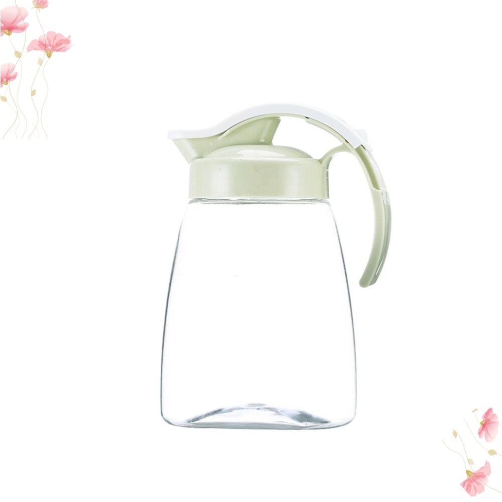 Beverage Storage Container Heat Cold Water Jug Plastic Juice Pitcher Household Teapot Kettle - Size L (Pink)