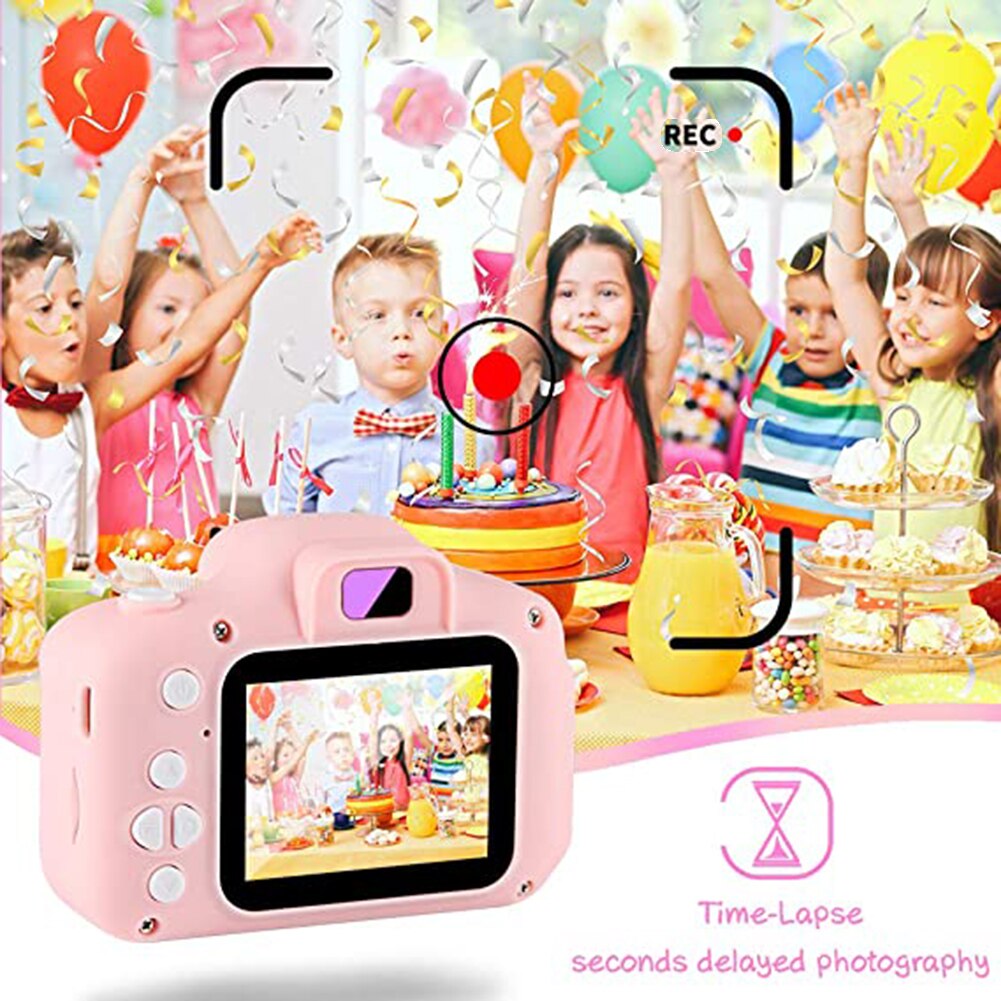 Mini Cartoon Foto Camera Speelgoed 2 Inch Hd Screen Childrens Digitale Camera Video Recorder Camcorder Speelgoed Voor Kinderen Meisjes