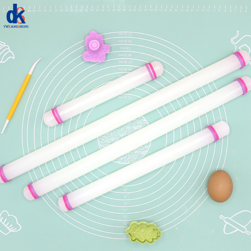 23/33/45/50Cm Plastic Deegroller Keuken Taart Bakken Tool Pp Non Stick Oppervlak Stok omcirkeld Huishoudelijke Suiker Deeg Rolling Mach