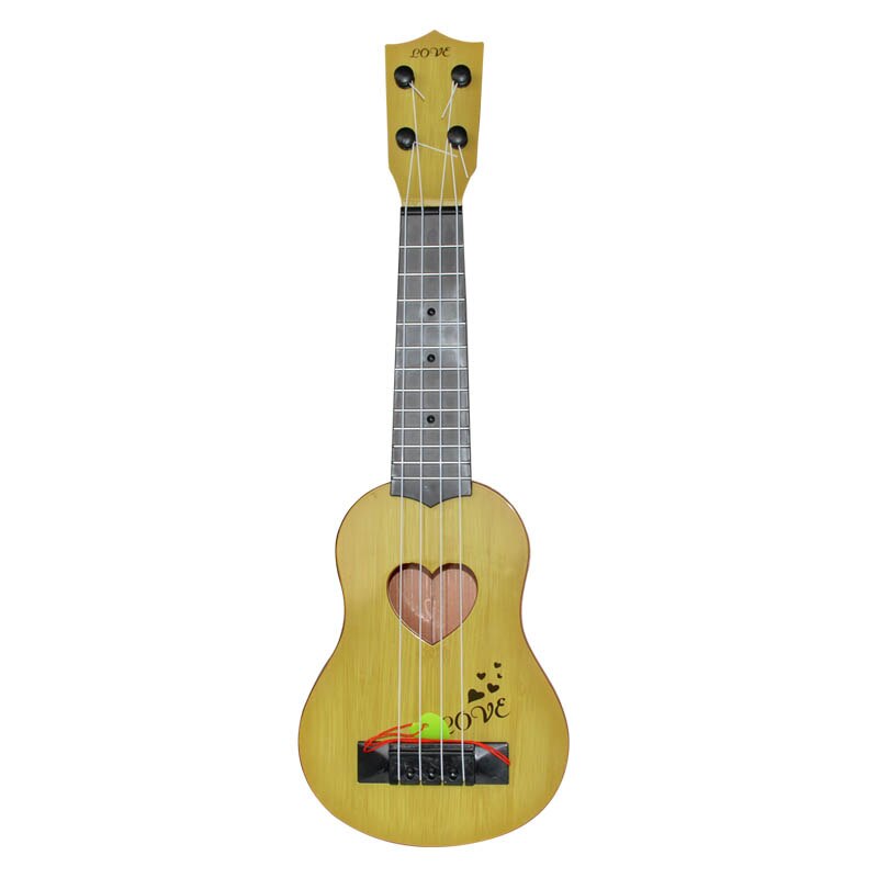 Mini ukelele instrumento Musical, guitarra infantil, juguetes creativos, juego escolar para niños, educación y aprendizaje, de Navidad: green large size