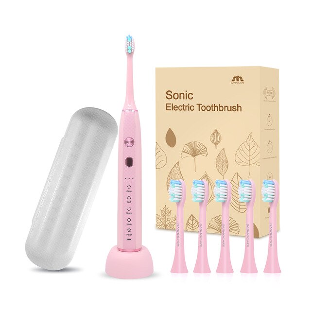 Ultrasonic Sonic Electric Toothbrush Rechargeable S600 5 models Wireless IPX7 Waterproof For Toothbrushes automatic toothbrush