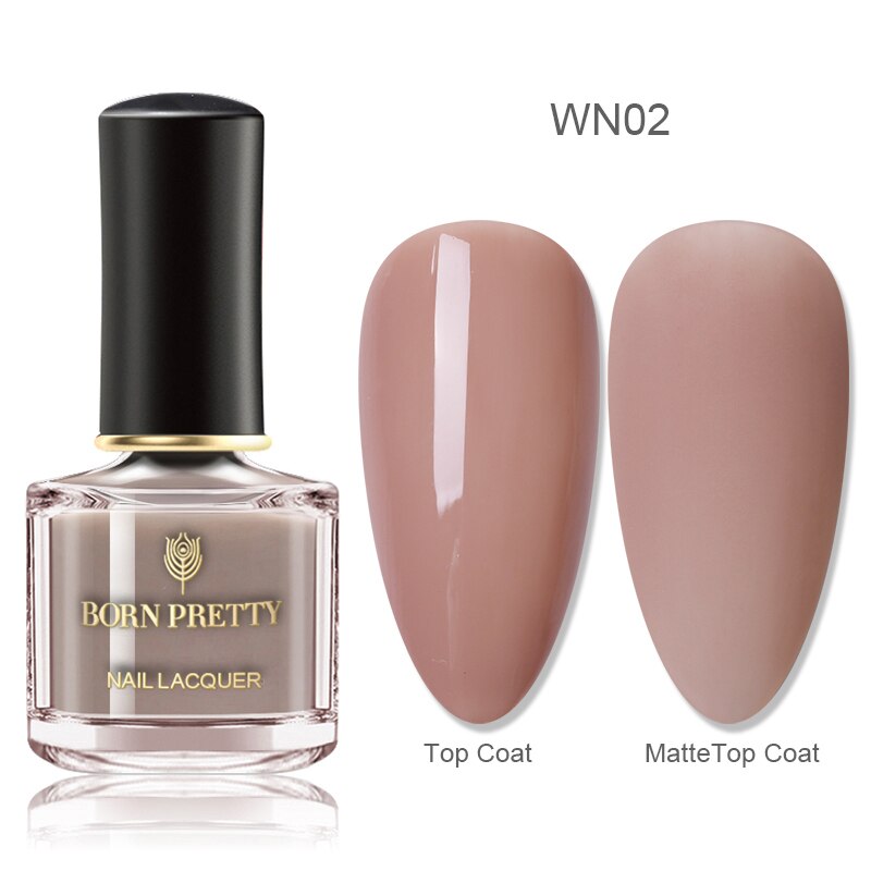 Born pretty neglelak forår sommer tema rosa guld sort hvid krom glitrende nail art lak 6ml til gør-det-selv manicuring: Wn02