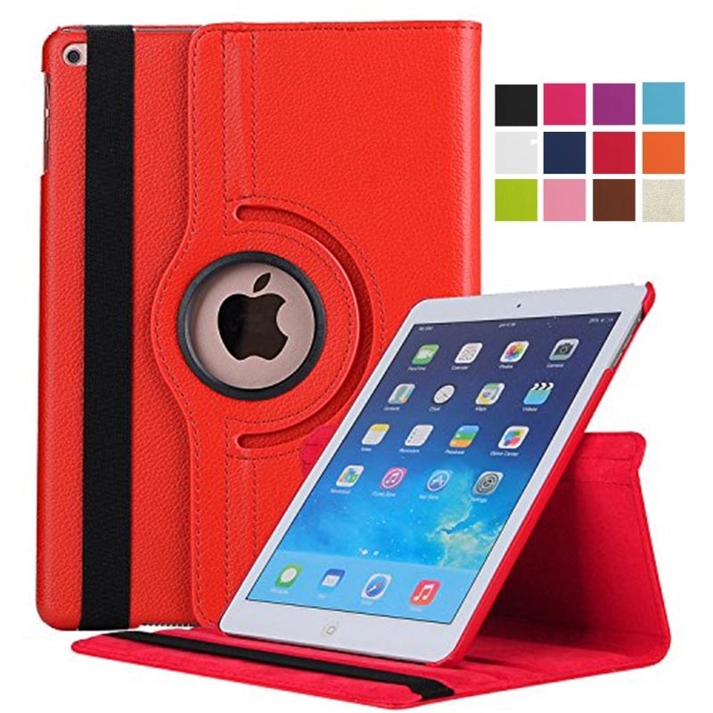 Funda para iPad Air 2, Funda inteligente con soporte giratorio 360, Funda magnética para despertador/Sueño automático para iPad Air 2 A1566 A1567