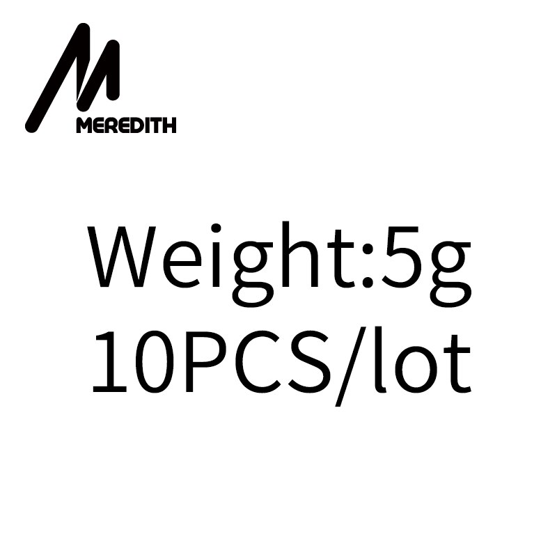 MEREDITH-anzuelos de pesca Jigging, 10 unids/lote, 3,5g, 5g, 7g, 10g, 14g: 5g-10pcs