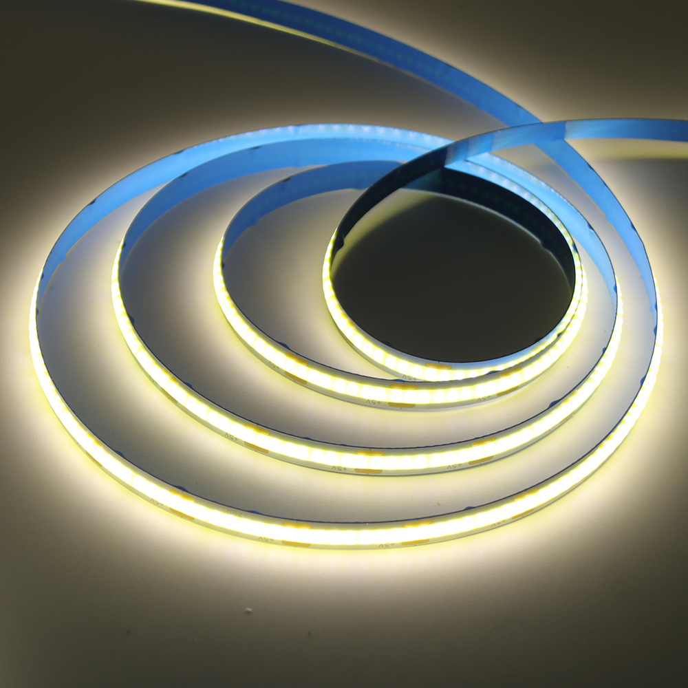 5v usb cob led -nauhaa, 320 lediä, joustava teippi, 8mm piirilevyä, valkoinen/punainen/vihreä/vaaleanpunainen/jäänsininen/keltainen nauha, yölamppu, television taustavalot: Luonnonvalkoinen / 5m