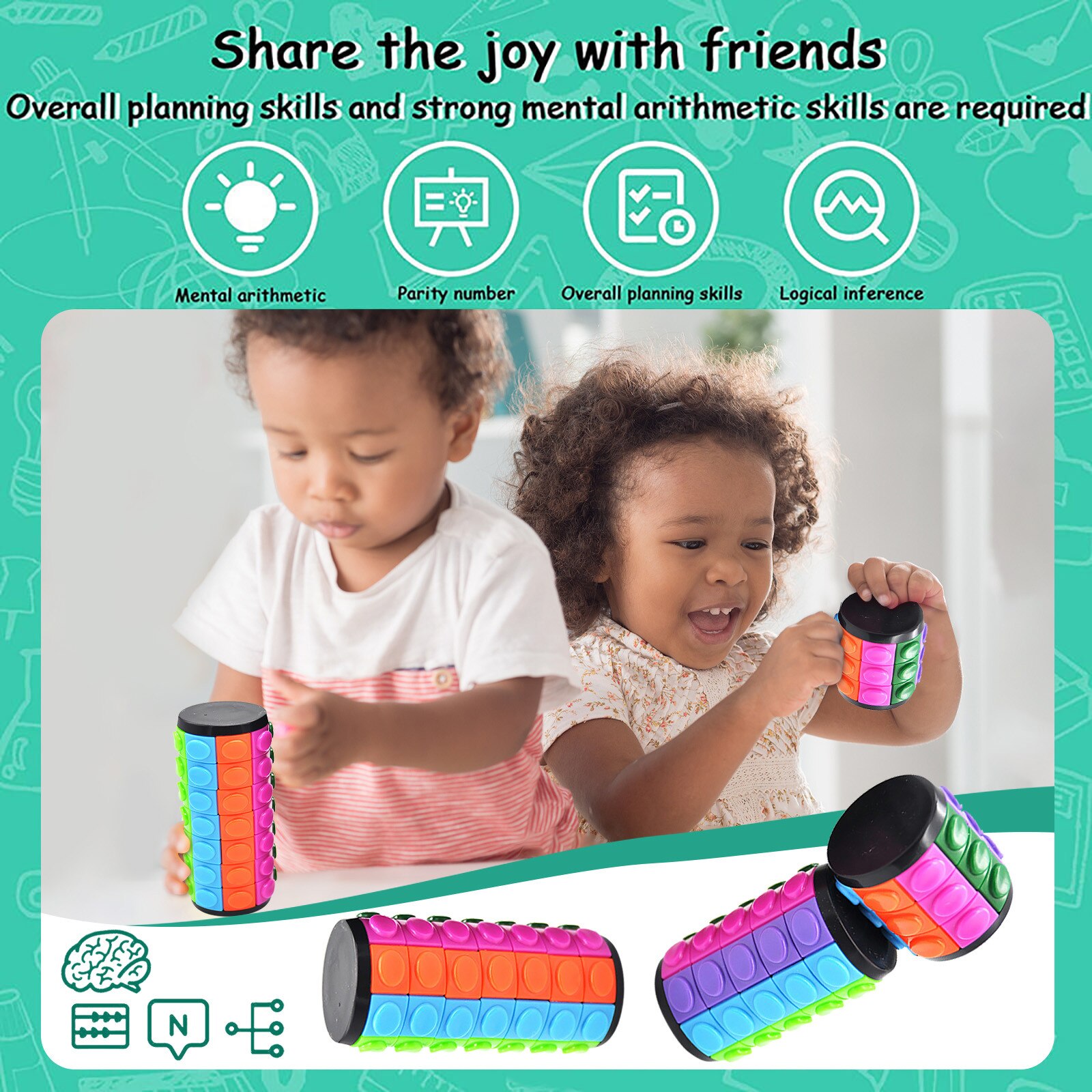 Decompressie Fidget Speelgoed Iq Onderwijs Puzzel Speelgoed Voor Kinderen Anti-Angst Lo-Gic Game Speelgoed Kind Fidget speelgoed