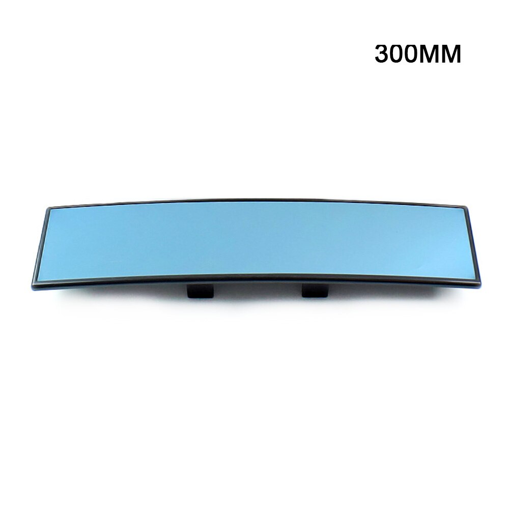 Universal Broadway 300mm Wide Convex Interior Clip On Rear View Clear Mirror: blue 300MM