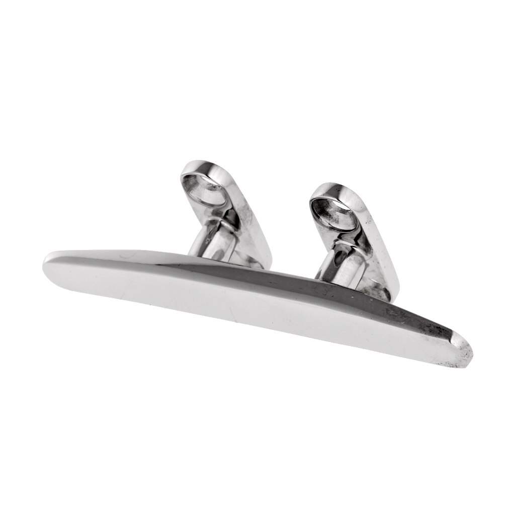 Marine 316 Stainless Steel Heavy Duty Hollow Base Boat Yachts Cleat 4inch