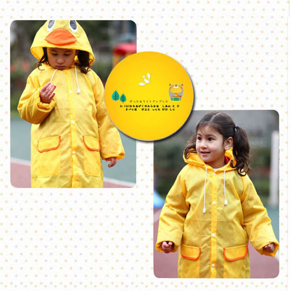 1Pc Kinderen Cartoon Regenjas Kinderen Dier Regenkleding Regenpak Kinderen Proof Animal Regenjas Student Poncho