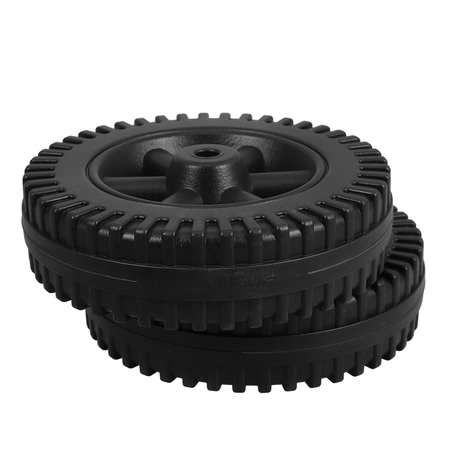 Ruedas para parrilla de barbacoa de alta resistencia, piezas de repuesto de 6 pulgadas para parrillas, refrigeradores y carritos de utilidad, color negro, 2 uds.