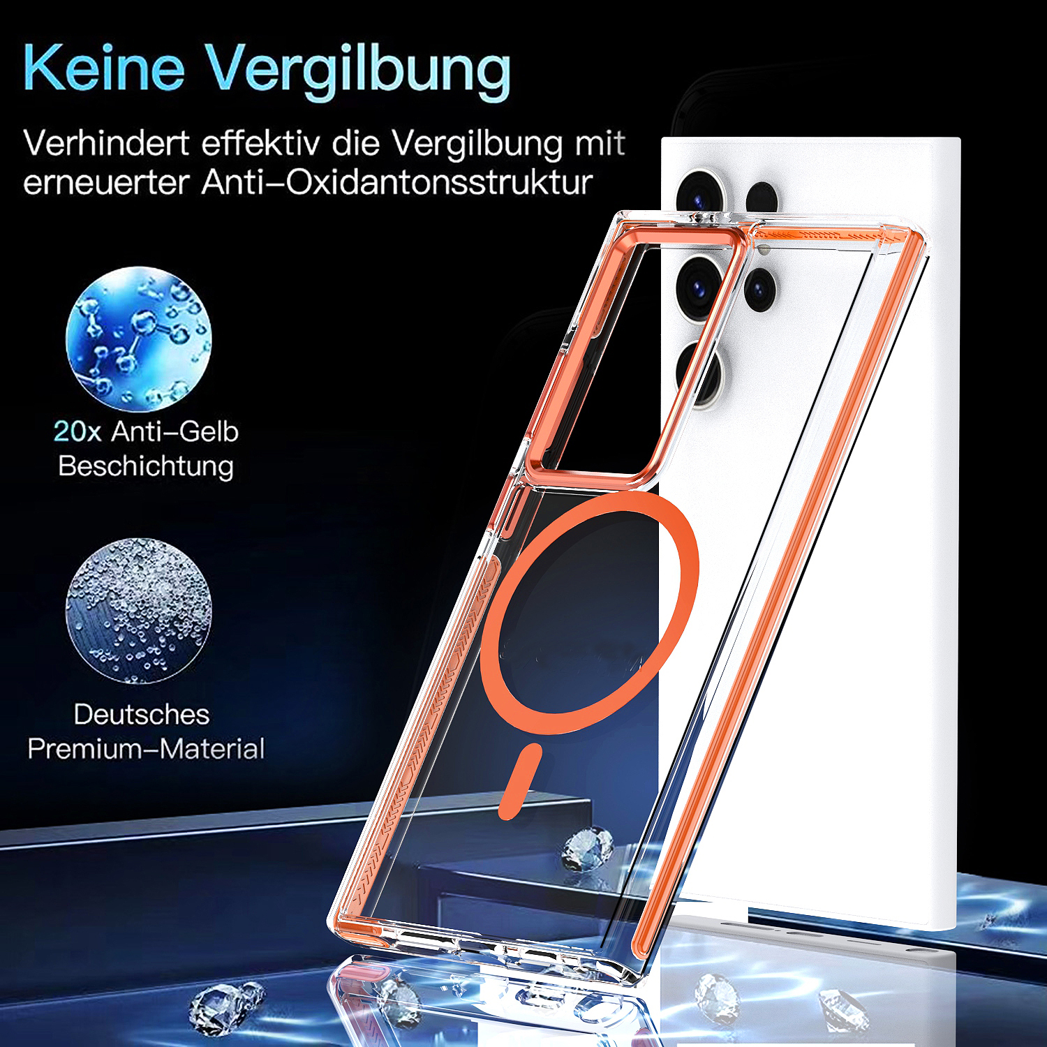 Luxus magnetische kabellose Aufladung weiches Silikon für Magsafe Fall für Samsung Galaxy S24 S23 Ultra Plus transparente Schock abdeckung