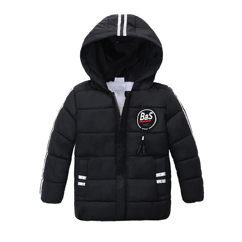 Winter Kinderen Jas Jas Voor Jongens Lange Mouw Mode Hooded Uitloper Kids Down Jas Gewatteerde Katoenen Jongen Kleding outwears