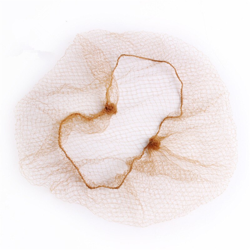 10 st hårnät 5mm nylon hårnät osynligt engångs hårnät 20 tums dans hårnät för bulle hår styling skönhetsverktyg