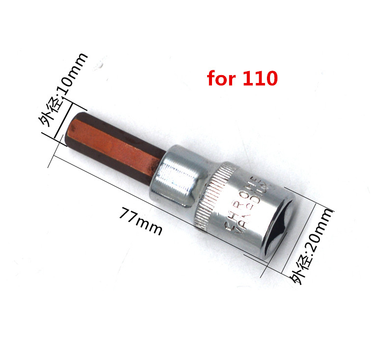 Conjunto de válvula de inyector Common Rail diésel, extracción de tuercas, herramientas de tapa ajustada para desmontaje para BOSCH 110 120
