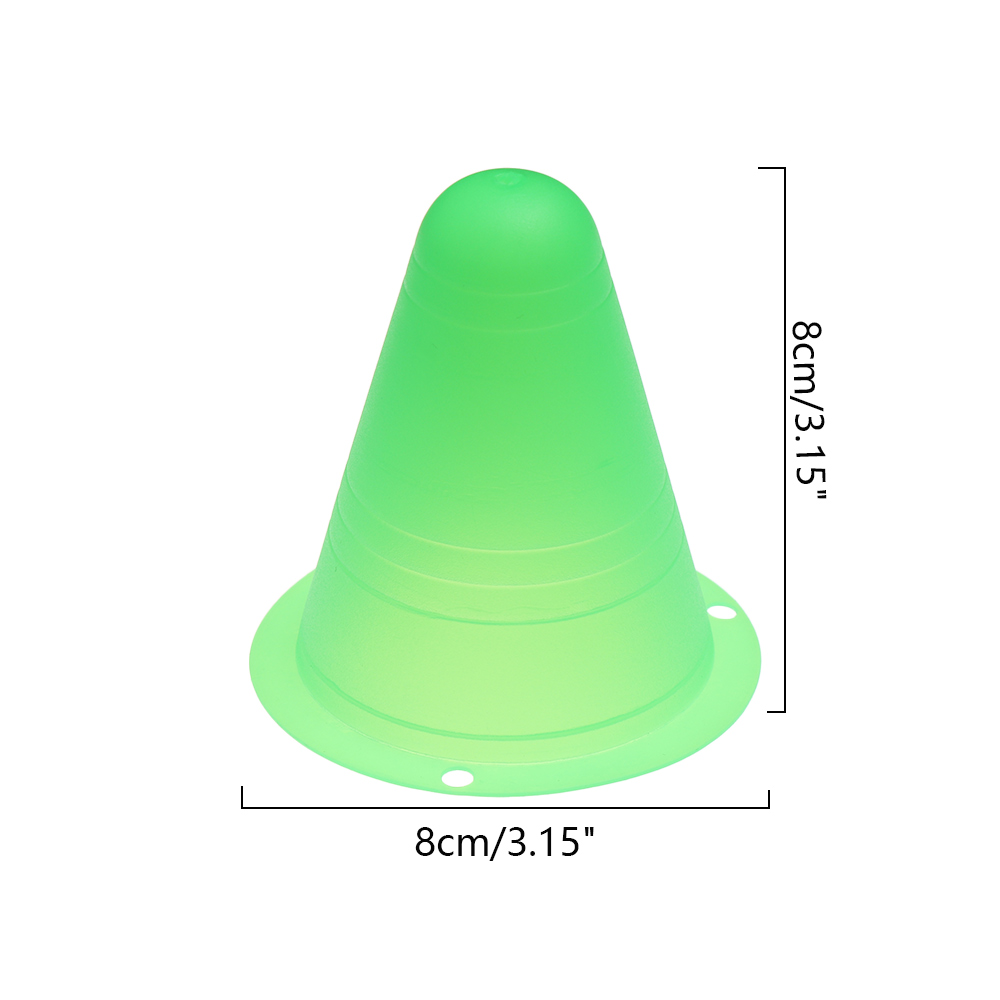 5 stk 8cm plastmarkeringskopp skøytemerkekjegler 5 farger fotball fotball ruller treningsutstyr veisperring tilbehør