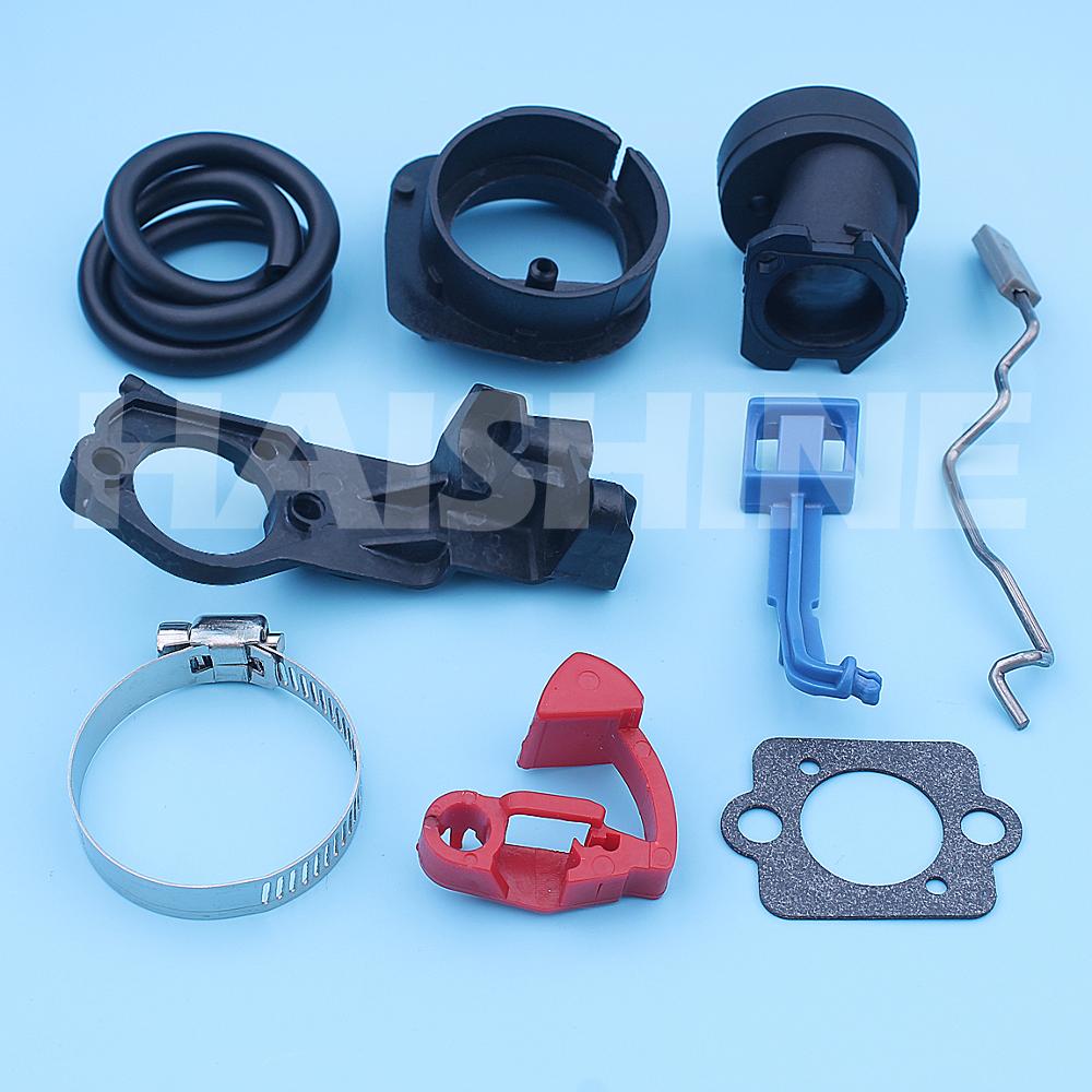 Intake Manifold Adaptor Clamp Repir Kit For Husqvarna 340 345 350 346XP 351 353 Chainsaw Throttle Rod Lever Control Carb Gasket