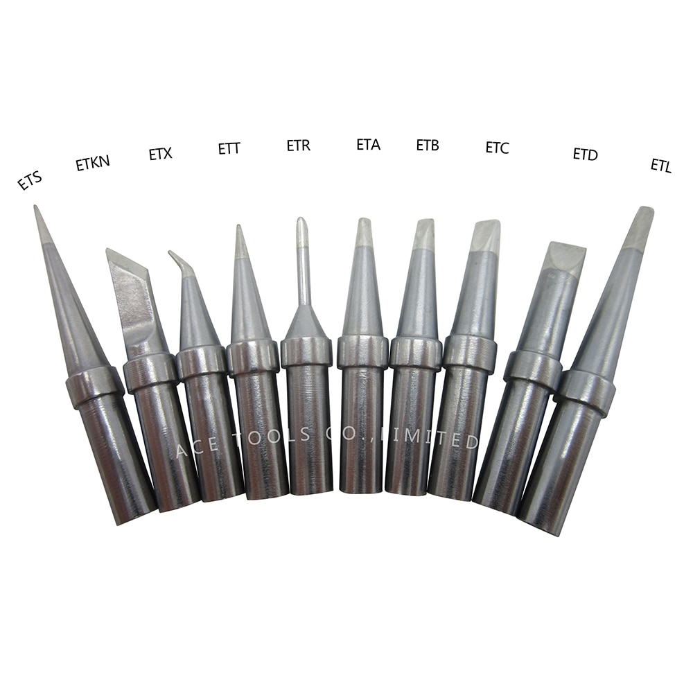 10 PCS WELLER ET Soldering Tips for WES51 WESD51 WE1010NA WE1010 WE1010EU WTL1000S-0 PES51 PES50 LR21 LR20 Welding Iron Bit
