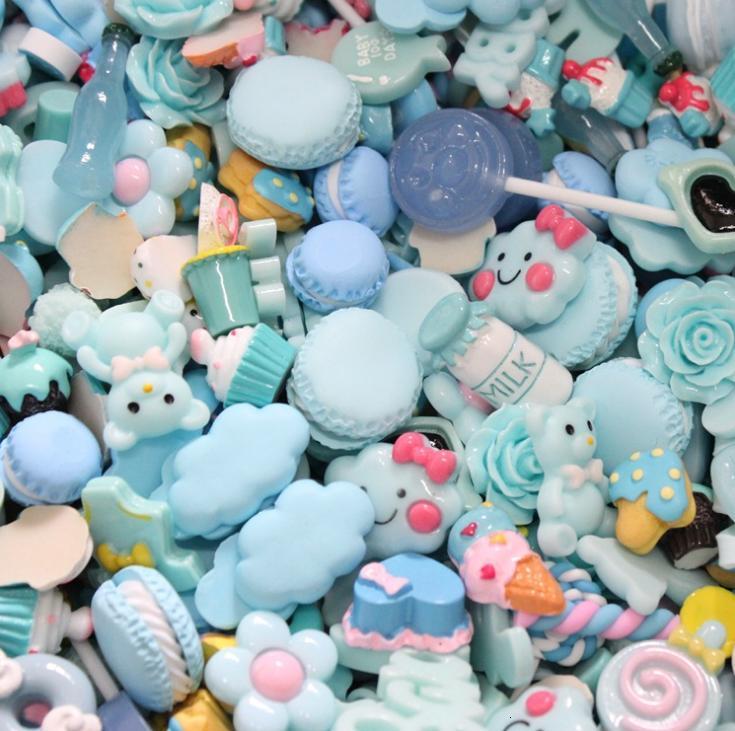 8pcs Cute Resin Candy Charms For Slime Filler DIY Cake Ornament Phone Decoration Resin Charms Lizun Slime Supplies Toys: 5