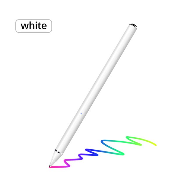 Fonken Stylus Pen Voor Oppervlak Go Pro X Pro Android Tablet Pen Touch Screen Pen Voor Macbook Ipad Smart Pen voor Samsung Tekenen Pen: WHITE