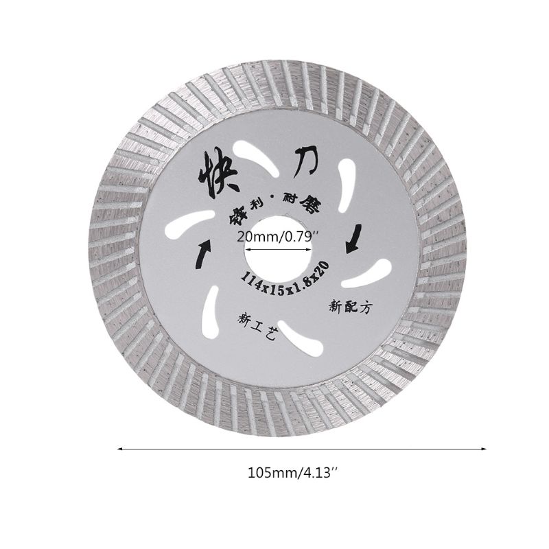 105mm 4inch Ultrathin Diamond Turbo Circular Saw Blade Ceramic Tile Granite Cutter Disc Cutting Tool