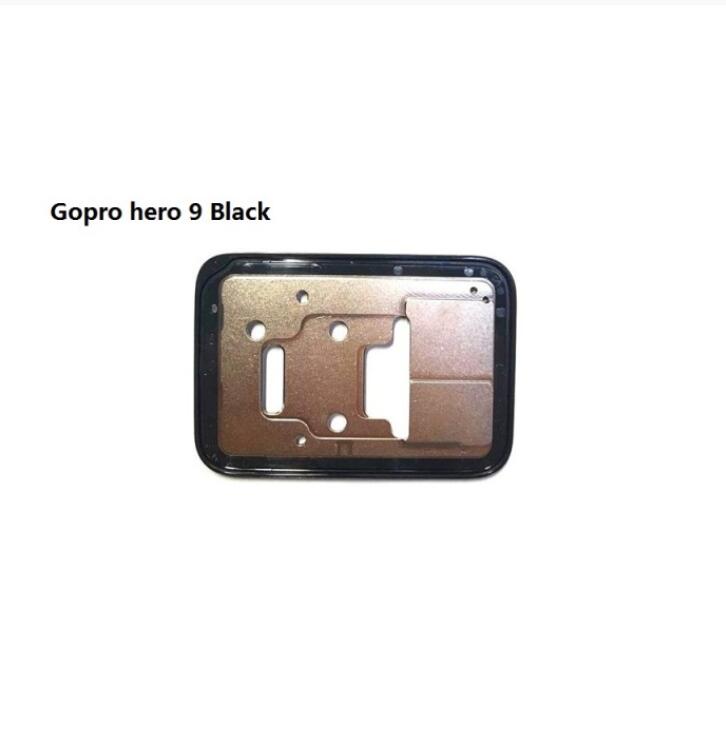 Cubierta de batería para GoPro Hero 4, 5, 6, 7, 8, 9, marco negro, accesorios originales, Marco, Panel de placa frontal/funda/caja de protección: G9 Screen bracket