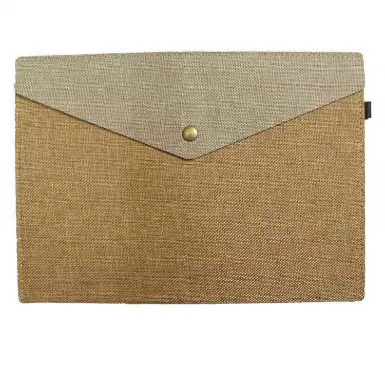 simple learning A4/A5 file folder Imitation cloth sack felt canvas envelope receive bags school office supplies: A5 size 3