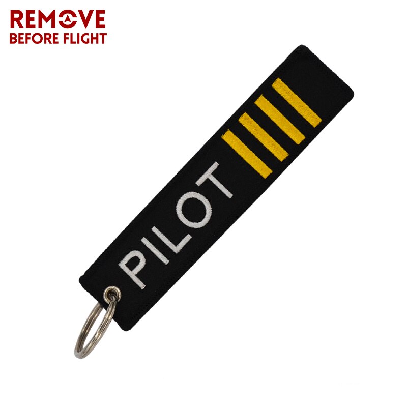 Remove Before Flight Oem Sleutelhanger Bagage Veiligheid Tag Borduurwerk Pilot Auto Sleutelhanger Sleutelhanger Voor Luchtvaart Chaveiro Llavero