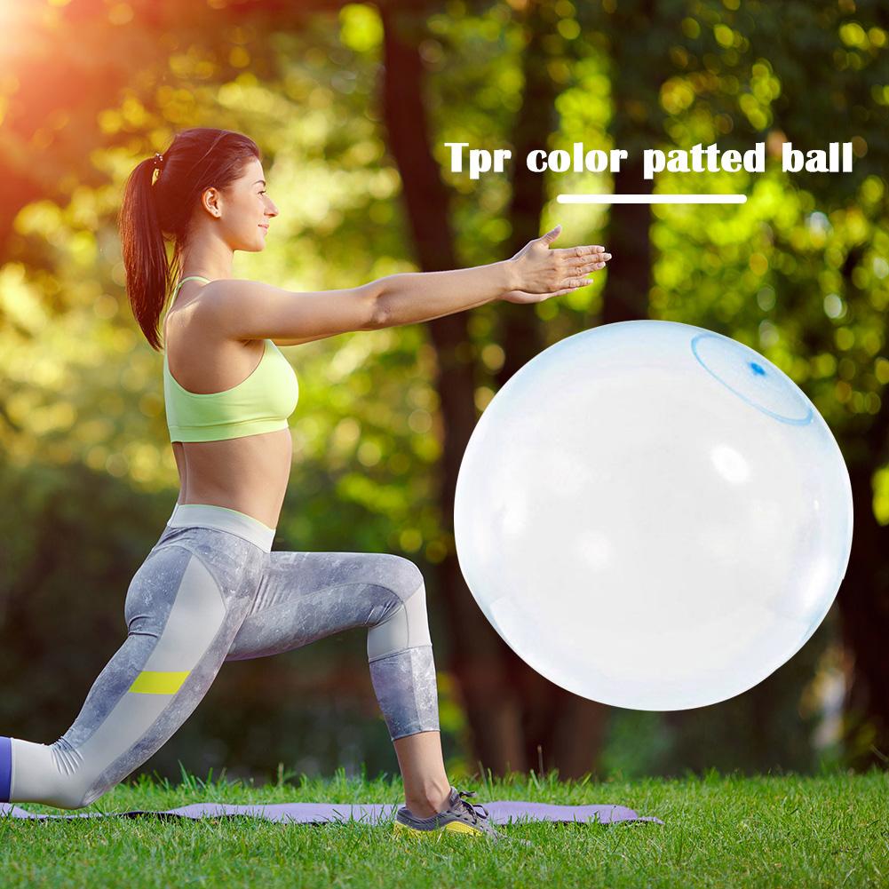 40cm/100cm Rubber Bubble Ball TPR Transparent Tear-Resistant Inflatable Ballon Toys Children Outdoor Play Water Games Ball