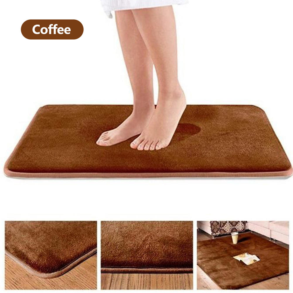 1 Pcs 40*60Cm Thuis Badmat Antislip Badkamer Tapijt Zacht Koraal Fleece Memory Foam Tapijt mat Keuken Wc Floor Decor Wasbare: 5