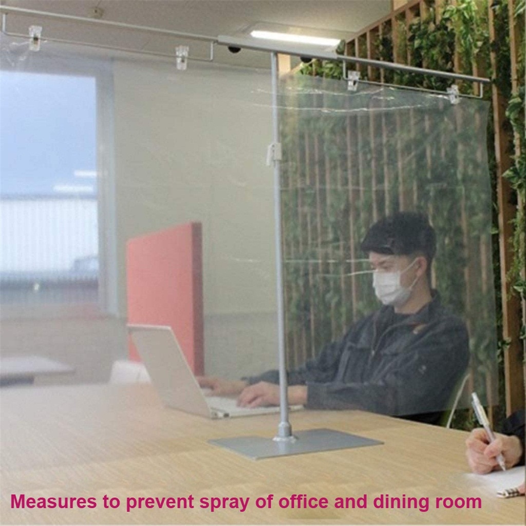 Pvc Sneeze Guard Shield Protection Safety Counter Top137x500cm For Salons Retailer Restaurant Grocery Stores Health Manage Board