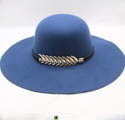 Kvinders hat kasket kvinde klassisk retro jazz varm damer fedora spand bomuld søde kasketter bred skygge top solhat trendy vintage: Flåde