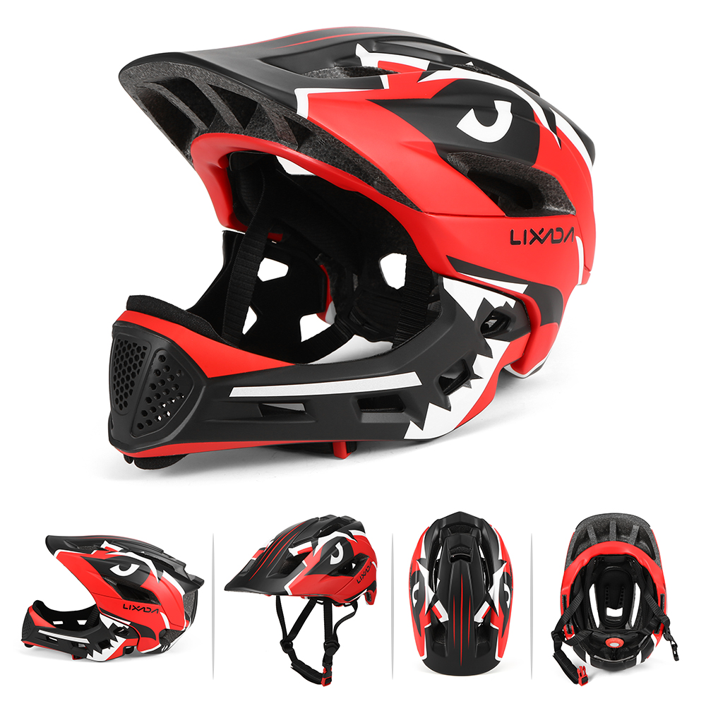 Lixada Kinderen Fietshelm Afneembare Integraalhelm Kinderen Sport Fietsen Skateboarden Rolschaatsen Veiligheid Kids Helm: Rood
