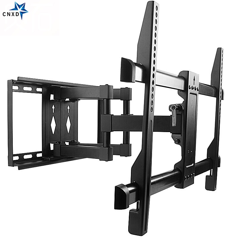 Full Motion TV Muurbeugel Dual Scharnierende Tilt Swivel Arm Beugel voor Meest 58-75 "Plasma TV tot 100 kg VESA 600x800mm