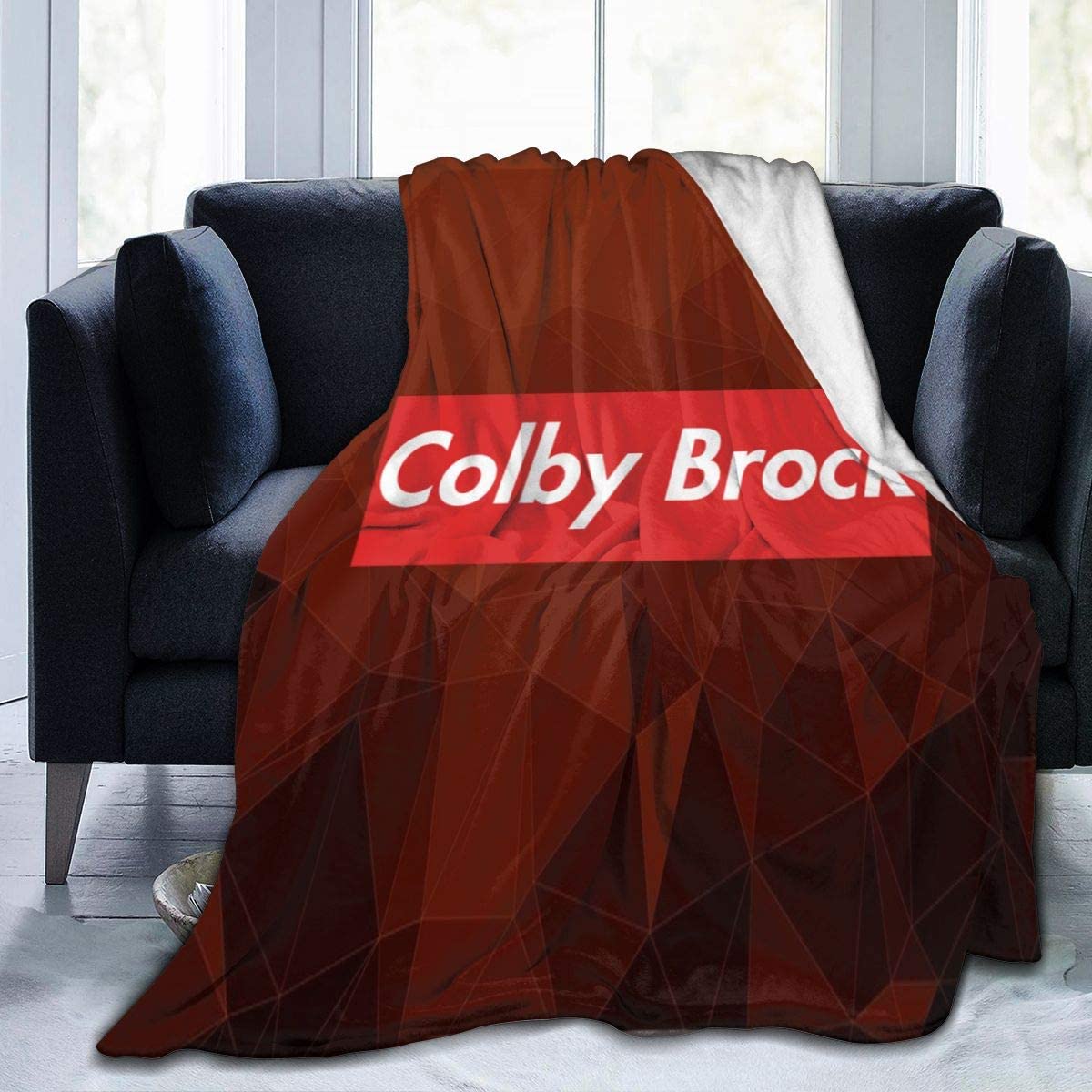 Stylish Colby-Brock Throw Blanket Suitable Ultra Soft Weighted Bedding Fleece Blanket for Sofa Bed Office Travel Multi-size