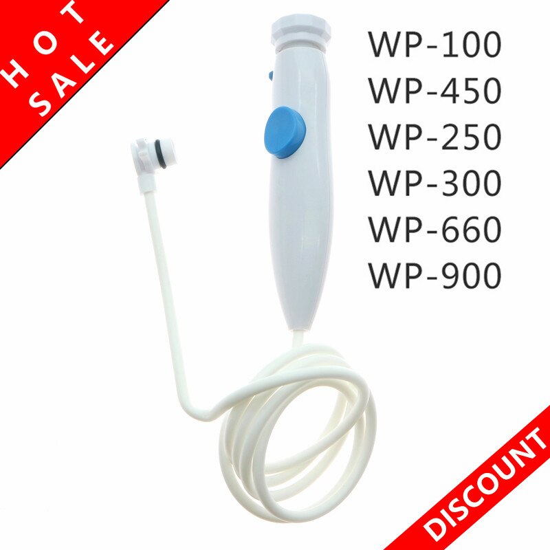 Accesorios de higiene bucal hilo Dental tubo de reemplazo de chorro de agua mango de manguera para waterpik WP-100 WP-450 WP-250 WP-300