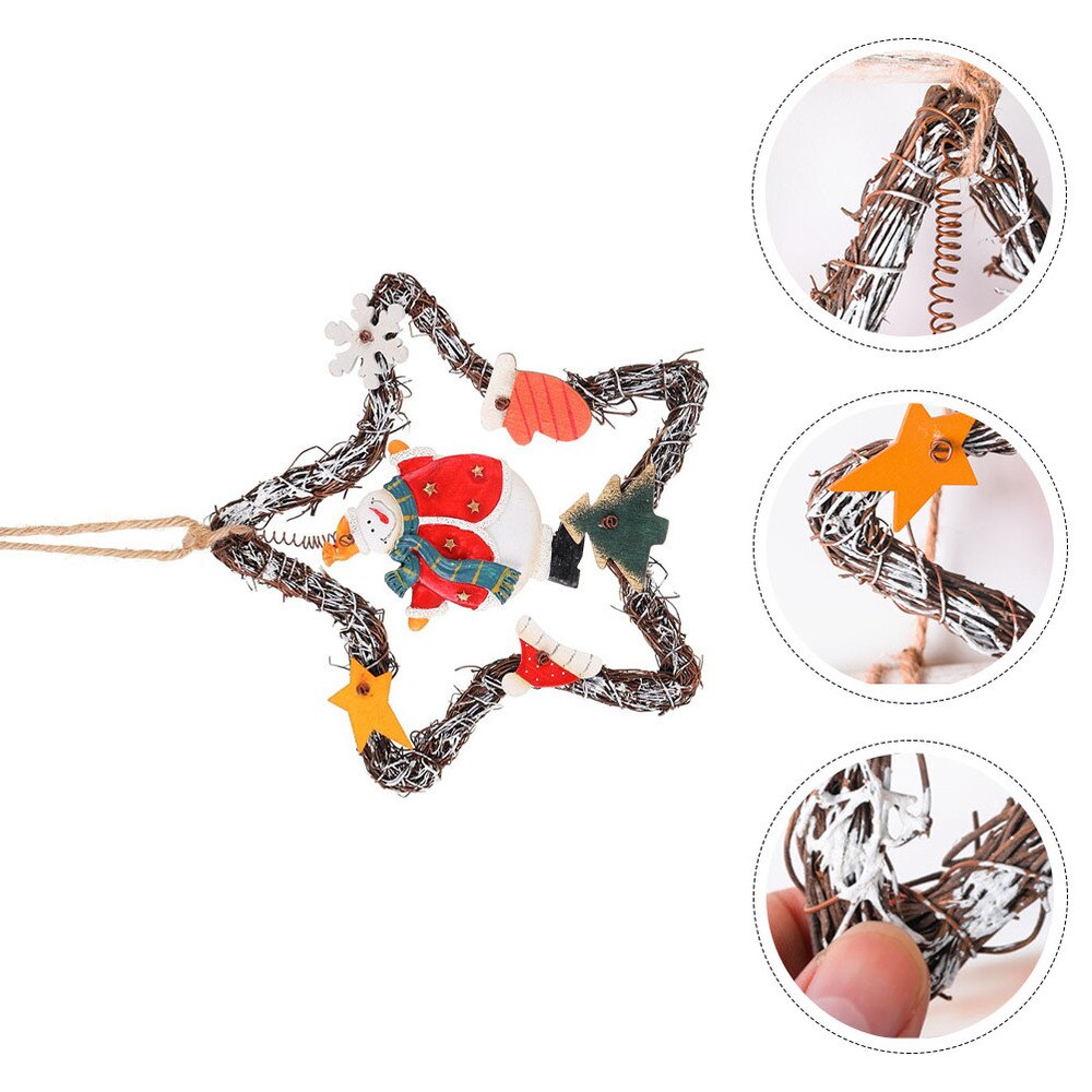 1Pc Decoratieve Guirlande Deur Opknoping Hanger Kerst Accessoires Voor Party Kerst Thuis: Default Title