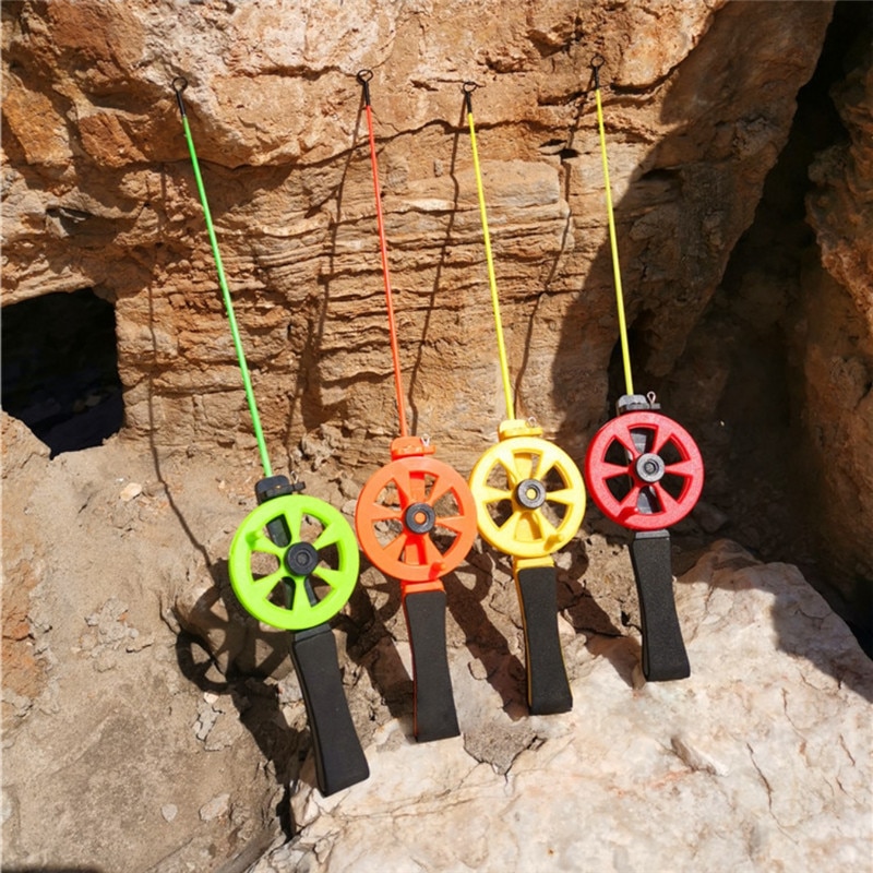 Winter Ice Fishing Rod 34.5cm Portable Fishing Pole With Reels Sport Ultra-light Fishing Tackle Casting Hard Rod Tool