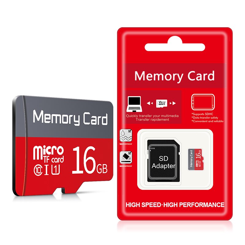 Tarjeta de memoria Class10 SDXC de 32GB, 128GB, 64GB, 16GB/8GB/4GB, tarjeta micro sd, tarjeta TF, Memoria flash Microsd con Adaptador sd como: 16GB